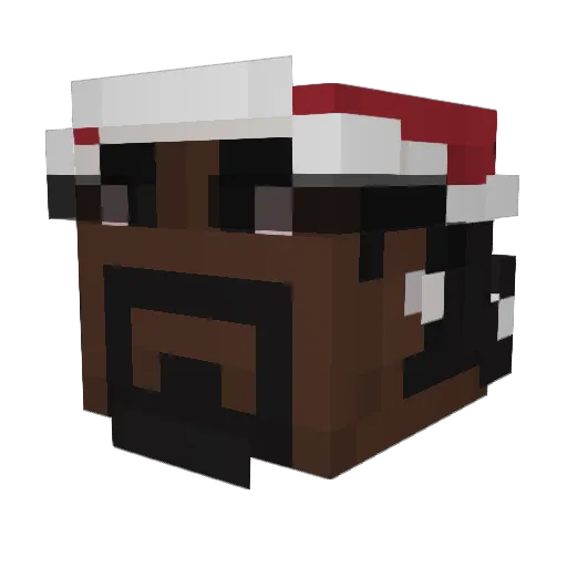 ElDonCazuela Minecraft avatar head, 3D render