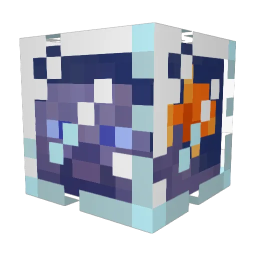 ElDundo Minecraft avatar head, 3D render