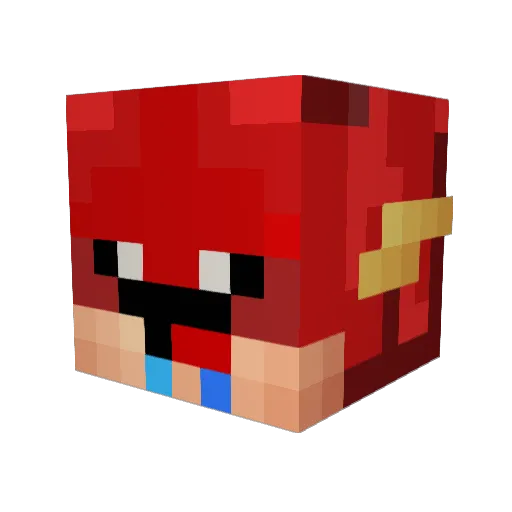 ElEnderMx Minecraft avatar head, 3D render