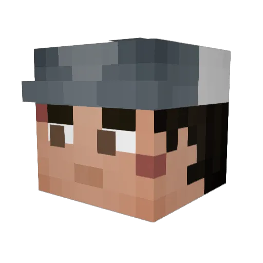 ElExeBlanco Minecraft avatar head, 3D render
