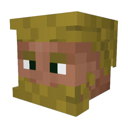 ElFLoflo Minecraft avatar head, 3D render