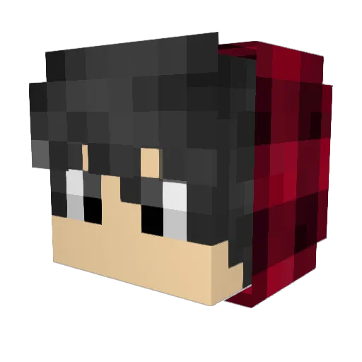 ElFaraone Minecraft avatar head, 3D render