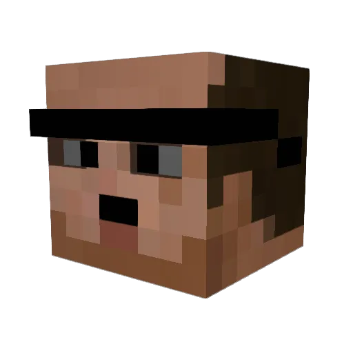 ElFari69 Minecraft avatar head, 3D render