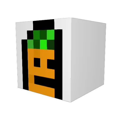 ElFeresh Minecraft avatar head, 3D render