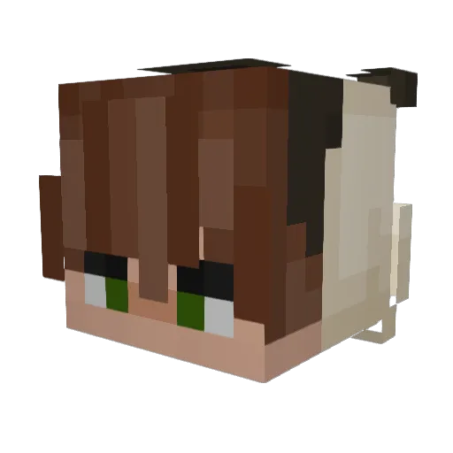 ElFredrick Minecraft avatar head, 3D render