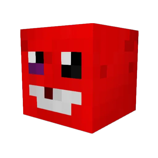 ElG027284 Minecraft avatar head, 3D render