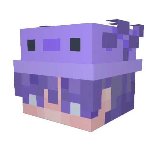 ElGabo_x Minecraft avatar head, 3D render