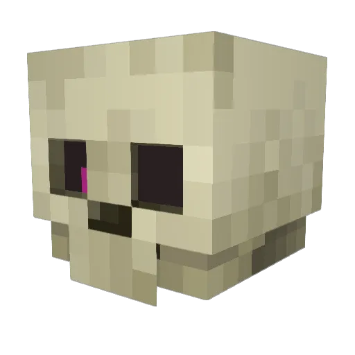 ElGachu Minecraft avatar head, 3D render