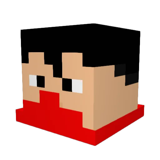 ElGoldinhoFortin Minecraft avatar head, 3D render