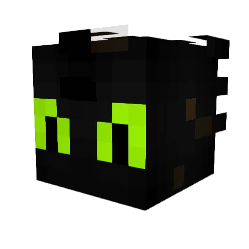ElGracias Minecraft avatar head, 3D render