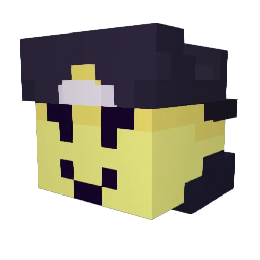 ElGregorioYT Minecraft avatar head, 3D render