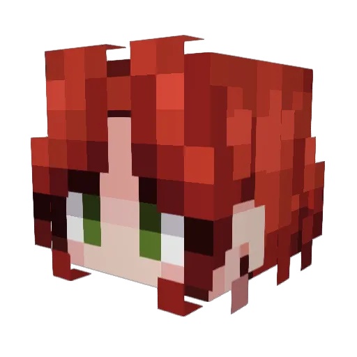 ElGrenias Minecraft avatar head, 3D render