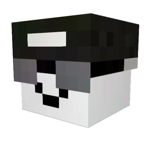 ElGuilleOw Minecraft avatar head, 3D render
