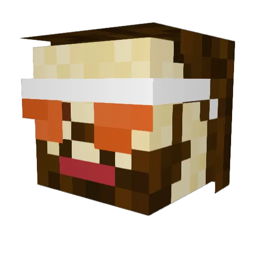 ElGumby86 Minecraft avatar head, 3D render