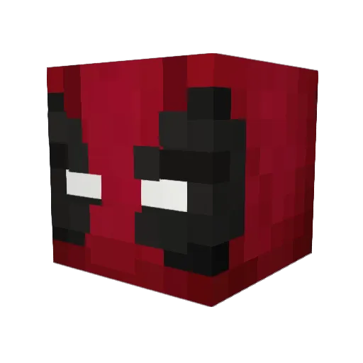 ElHUB Minecraft avatar head, 3D render