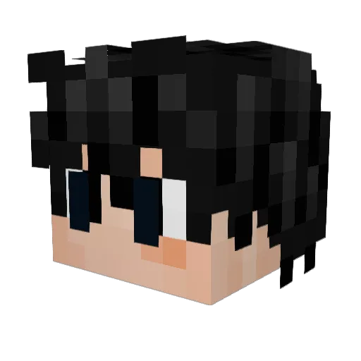 ElHech1cero Minecraft avatar head, 3D render