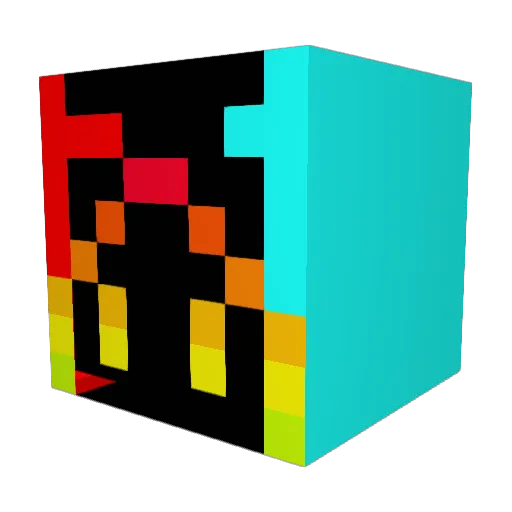 ElHefet Minecraft avatar head, 3D render