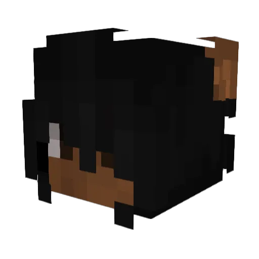 ElHir0 Minecraft avatar head, 3D render