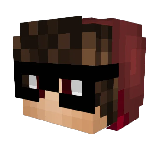 ElHoperx Minecraft avatar head, 3D render