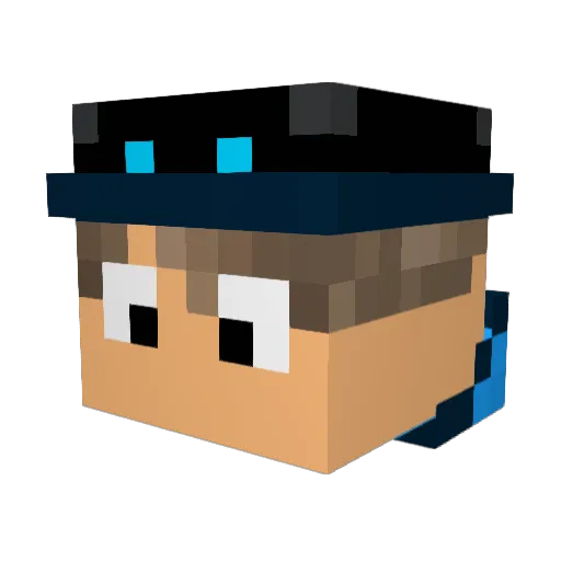 ElHorchatas Minecraft avatar head, 3D render