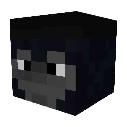 ElHunto05 Minecraft avatar head, 3D render