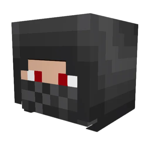 ElHuron48 Minecraft avatar head, 3D render