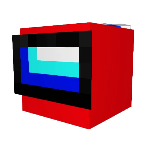 ElHybrid Minecraft avatar head, 3D render