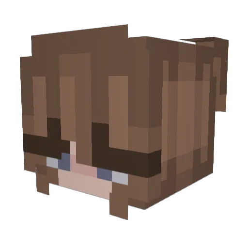 ElIsLost Minecraft avatar head, 3D render