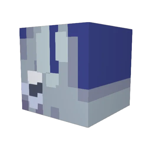 ElJaderos Minecraft avatar head, 3D render