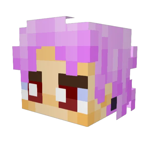 ElJakko Minecraft avatar head, 3D render