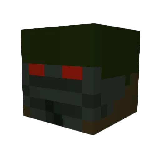 ElJefeDos Minecraft avatar head, 3D render