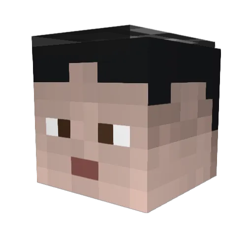 ElJefe_69 Minecraft avatar head, 3D render