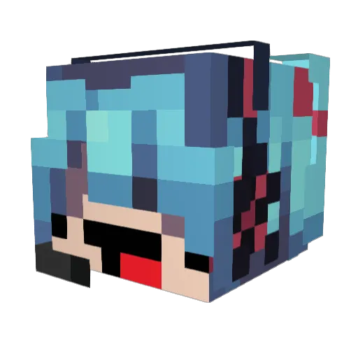 ElJeffrey2 Minecraft avatar head, 3D render