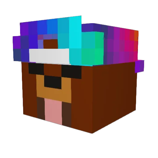ElJorJais Minecraft avatar head, 3D render