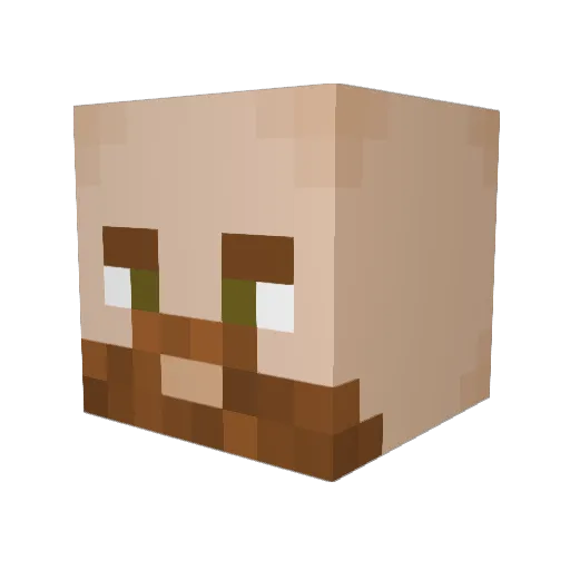 ElJuanito_23 Minecraft avatar head, 3D render