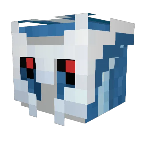 ElKoul Minecraft avatar head, 3D render