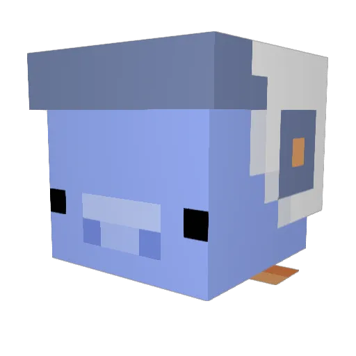 ElKyro Minecraft avatar head, 3D render