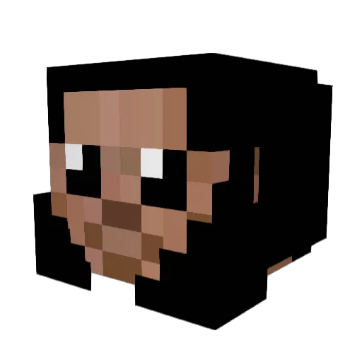 ElLoboCelis Minecraft avatar head, 3D render