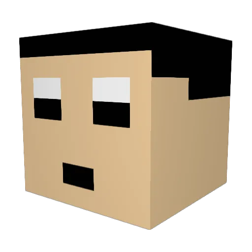 ElLocoDim Minecraft avatar head, 3D render