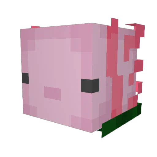 ElMaetro Minecraft avatar head, 3D render