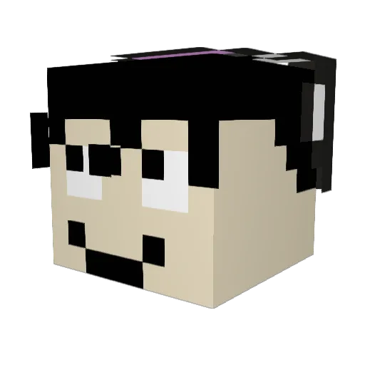 ElMaiki19 Minecraft avatar head, 3D render