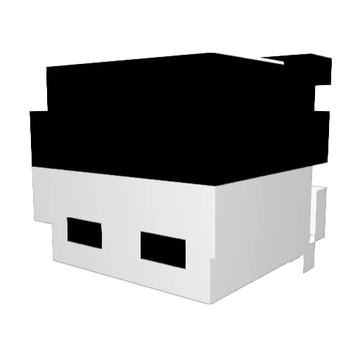 ElMartone Minecraft avatar head, 3D render