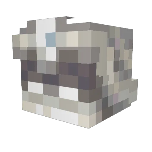 ElMasu Minecraft avatar head, 3D render