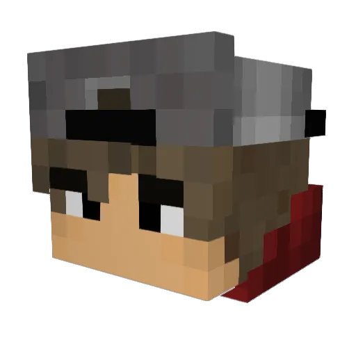 ElMatu2908 Minecraft avatar head, 3D render
