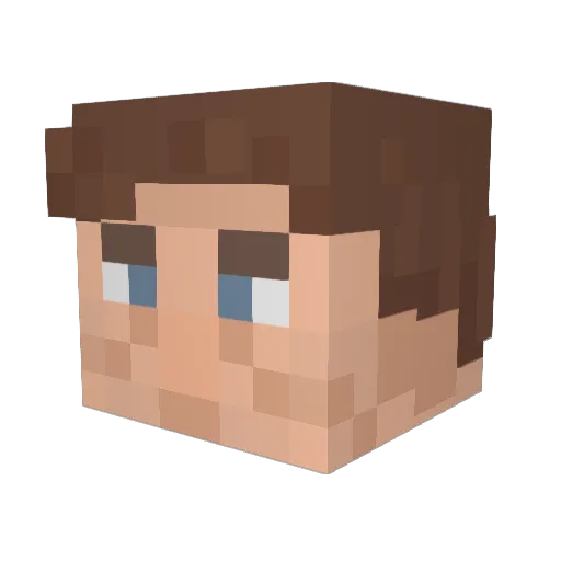 ElMaxzJ310 Minecraft avatar head, 3D render