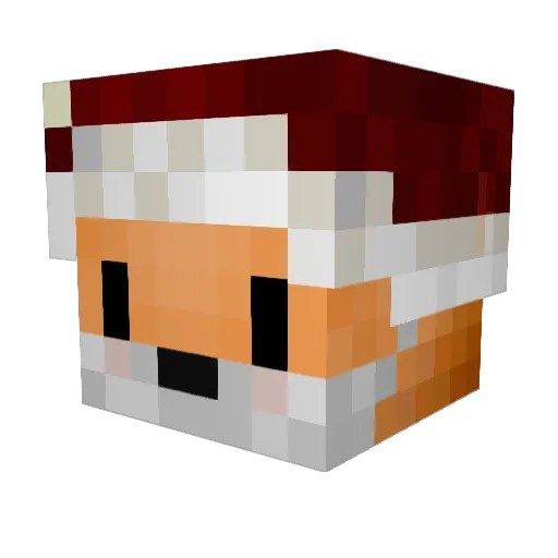 ElMightyFoxV2 Minecraft avatar head, 3D render