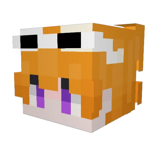 ElMikaxs Minecraft avatar head, 3D render