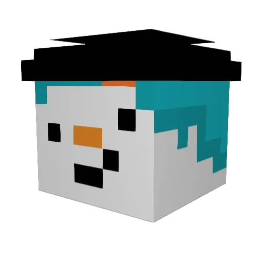 ElMiriam Minecraft avatar head, 3D render