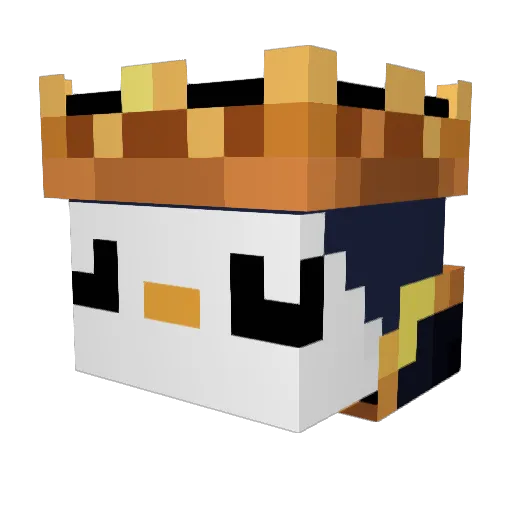 ElMister_ Minecraft avatar head, 3D render