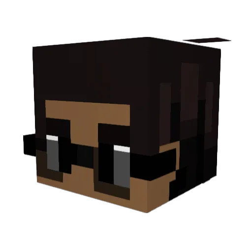 ElMisty Minecraft avatar head, 3D render